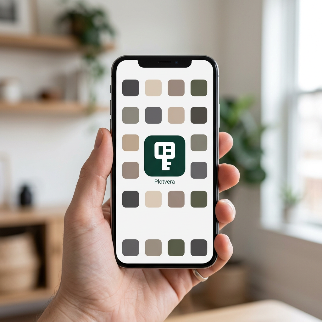 Plotvera app icon mockup