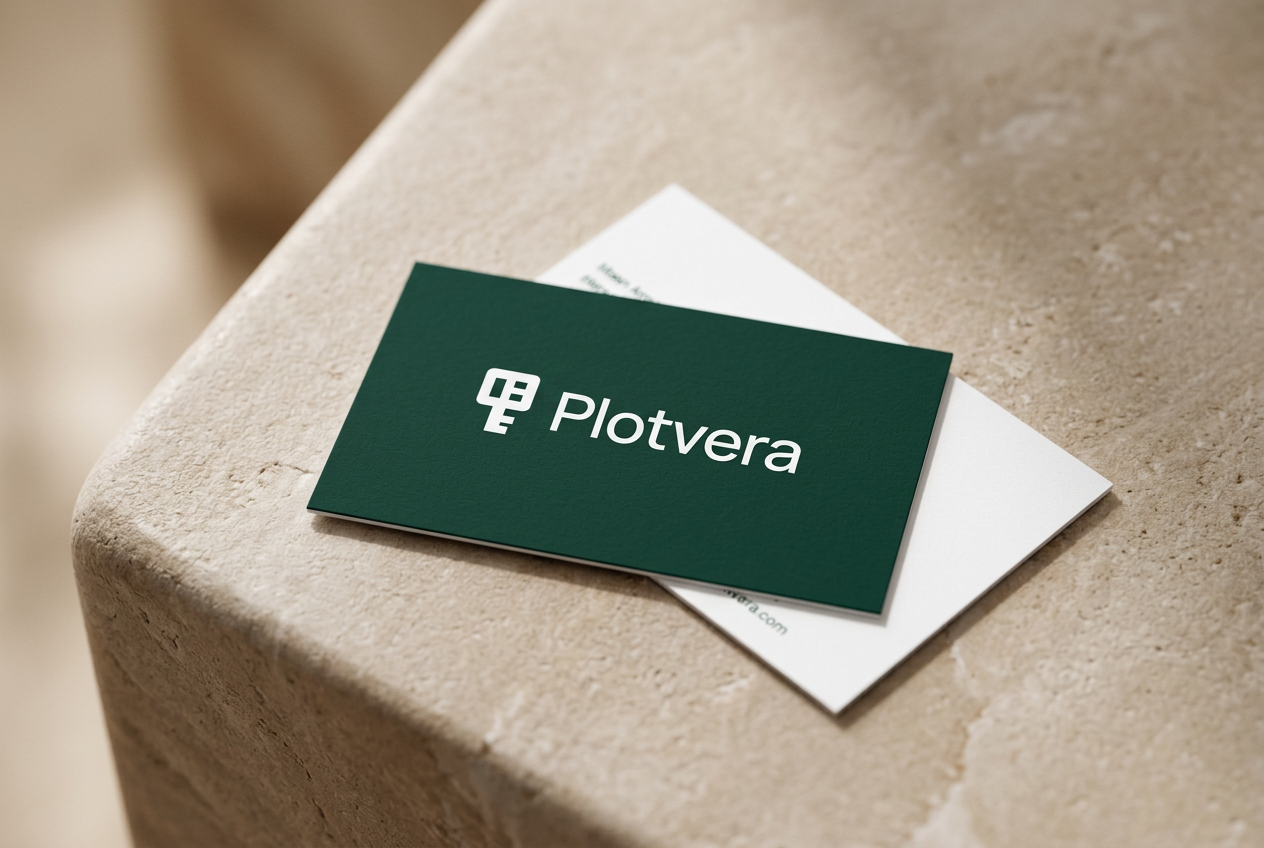 Plotvera business cards mockup