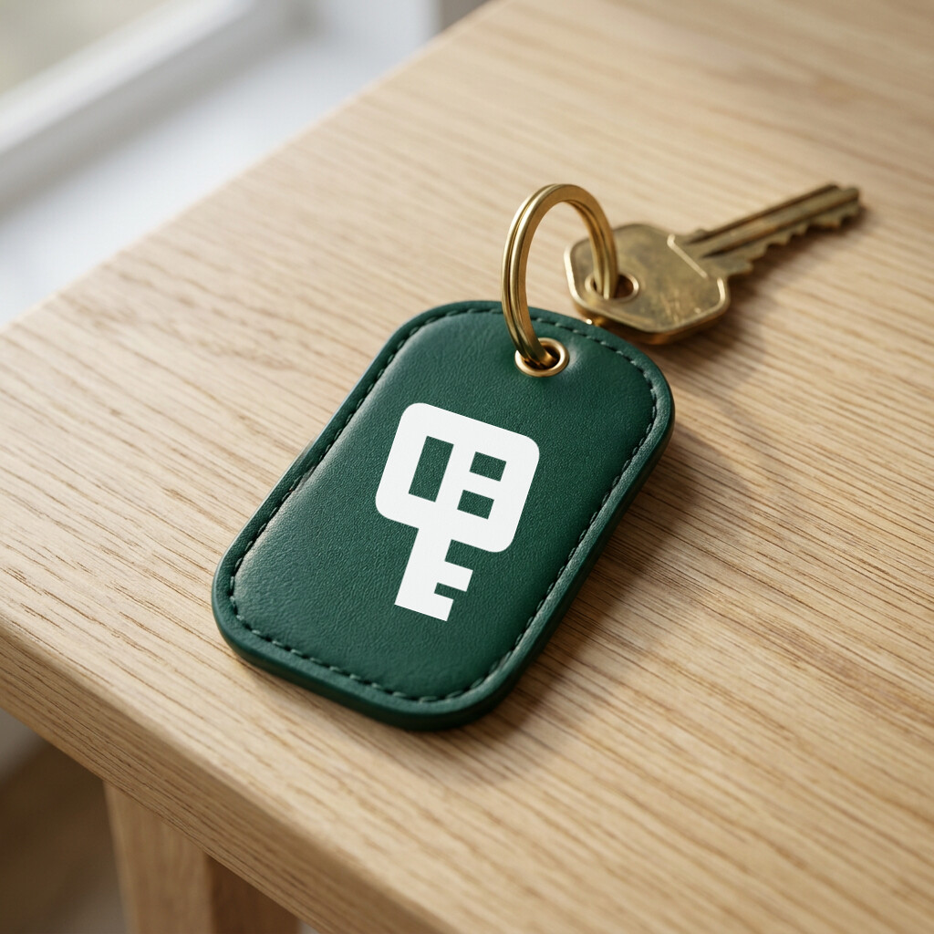 Plotvera key tag mockup